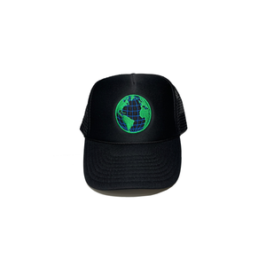 Black Globe Trucker Hat
